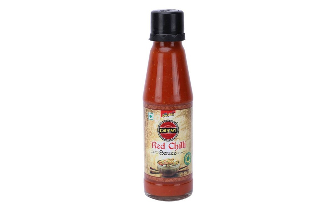 Surabhi Orient Red Chilli Sauce    Glass Bottle  200 grams